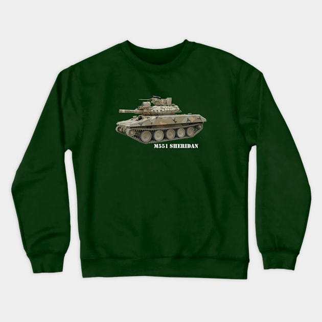 M551 Sheridan Crewneck Sweatshirt by Toadman's Tank Pictures Shop